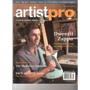 Dweezil Zappa on the Cover Artistpro July 2003