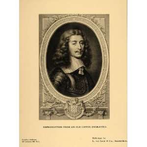  1908 Print Francois VI Duc de La Rochefoucauld Portrait 