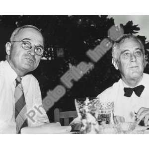  Harry Truman and Franklin D. Roosevelt on the Lawn of the White 