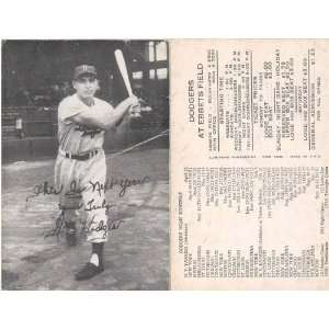 Gil Hodges Brooklyn Dodgers 1952 ExhibitCard   Sports Memorabilia