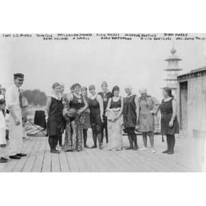 early 1900s photo Capt. S.O. Morris, Edna Cole, Mrs. Lillian Howard 