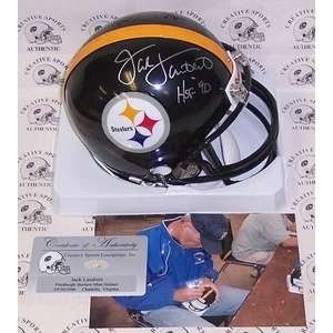Jack Lambert Autographed Pittsburgh Steelers Riddell Mini Helmet