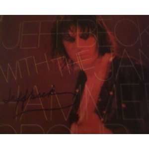 Jeff Beck with the Jan Hammer Group Live Autographed Signed Record 
