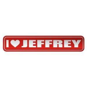 LOVE JEFFREY  STREET SIGN NAME