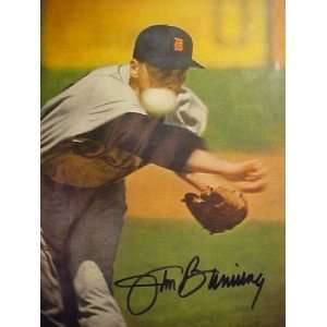 Jim Bunning Detroit Tigers Autographed 11 x 14 Professionally Matted 