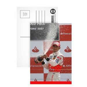  Lewis Hamilton at the 2007 British Grand Prix   Postcard 