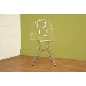  Wholesale Interiors Lexy Clear Accent Chair (Set of 2 