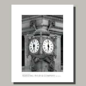Marshall Field Clock from the Chicago Images Poster Collection 24X30
