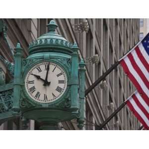 Marshall Field Building Clock, Now  Department Store, Chicago 