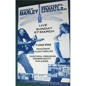  Ziggy Marley Michael Franti Poster & Spearhead Concert 