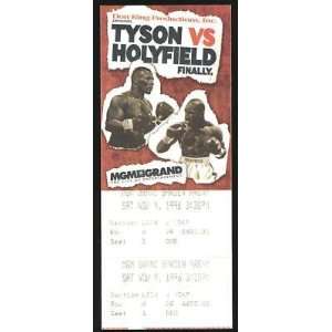 MIKE TYSON v EVANDER HOLYFIELD FULL CHAMPIONSHIP TICKET   Boxing 