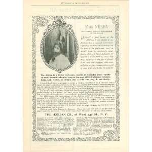  1895 Advertisement Nellie Melba The Aeolian Co. Parlor 