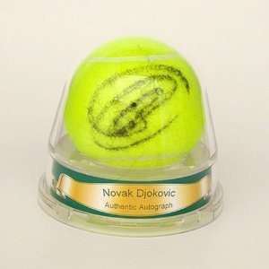 Novak Djokovic Autographed Tennis Ball