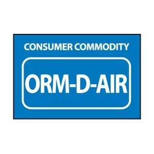 HW33AL  Labels, Shipping and Packing, Consumer Commodity ORM D Air, 1 