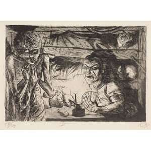  FRAMED oil paintings   Otto Dix   24 x 18 inches   shelter 