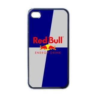 New REDBULL RED BULL ENERGY DRINK LOGO iPhone 4/4s Case Cover BLACK 