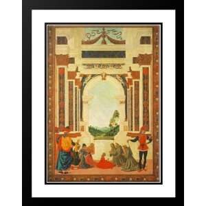 Perugino, Pietro 28x36 Framed and Double Matted The Miracles of San 