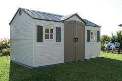 New Lifetime 6446 Side Entry 15x8 Garden Storage Shed  