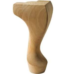 Queen Ann Corner Furniture Leg, Alder