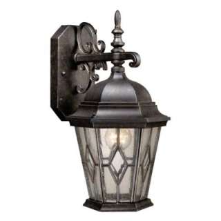 NEW 1 Light Lg Outdoor Wall Lamp Lighting Fixture, Black, Photocell 