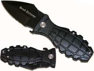  bomb extreme hand grenade spring assisted opening pocket knife is a
