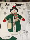 CHRISTMAS SNOWMAN FABRIC PANELS CRAFT SEWING PROJECT