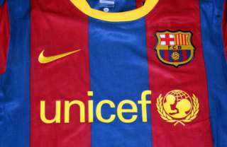 NIKE 2010/2011 FC BARCELONA OFFICIAL HOME SOCCER JERSEY MENS S 2XL NEW 