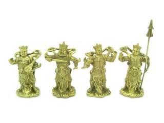 Feng Shui Brass Four Heavenly Kings for Protection  
