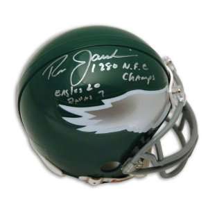 Ron Jaworski Autographed Philadelphi Eagles Mini Helmet Inscribed 