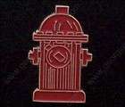 Fire Department Red Fire Hydrant Hat Pin GE0707, Army Ambulance Pin 