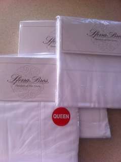 PC ~ SFERRA ANTONIA QUEEN WHITE SHEETS SET ITALY 100% EGYPTIAN 