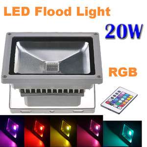   Control RGB Color Changing LED Flood Light Outdoor Wall Wash Lamp