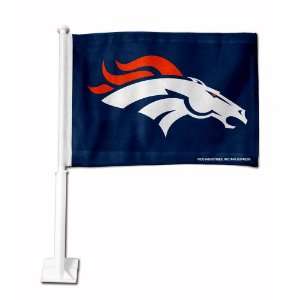  Denver Broncos Horse Head Logo Car Flag