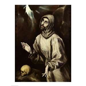 St. Francis of Assisi Receiving the Stigmata HIGH QUALITY MUSEUM WRAP 