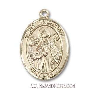 St. Januarius Medium 14kt Gold Medal