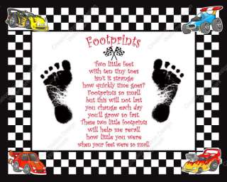 Create a cherished keepsake of your babys footprints. This print can 