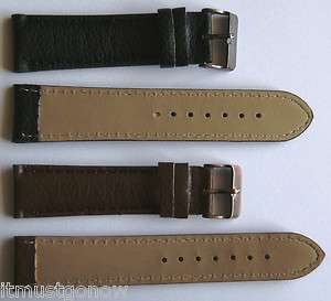 MENS WATCH STRAPS PU FAUX LEATHER BLACK/BROWN AFFORDABLE BARGAIN 