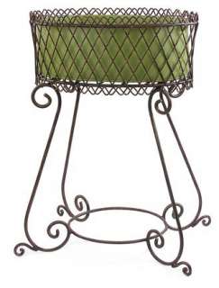   PLANT STAND Patio Planter Party Drink Tub French Country Chic  
