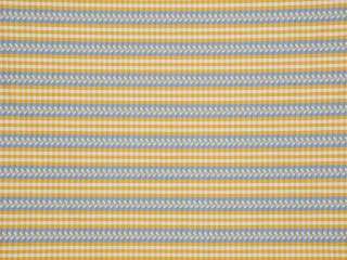 Stroheim Gold Blue French Country Gingham Upholstery Fabric 10.5x54 