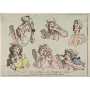 FRAMED oil paintings   Thomas Rowlandson   24 x 18 inches   Six Stages 