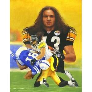 Troy Polamalu Pittsburgh Steelers Large Giclee