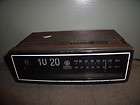 vintage general electric flip style fm am clock radio alarm