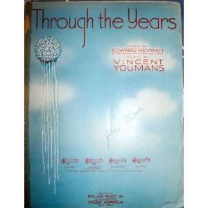  Through the Years Edward & Youmans, Vincent Heyman Books