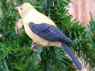 New Gold Finch Song Bird Christmas Tree Ornament  