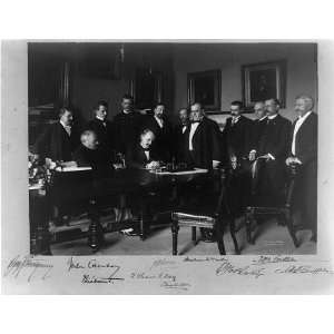  Secy. of State William R. Day signing 1898 