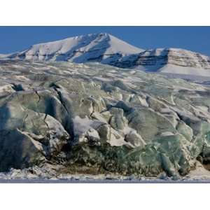  Glacier and Glacier Ice, Billefjord, Svalbard, Spitzbergen 