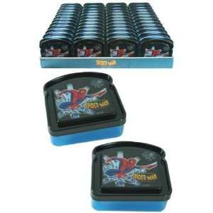  Spiderman Bread Shaped Sandwich Container Case Pack 96 