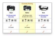 See Comparison Chart