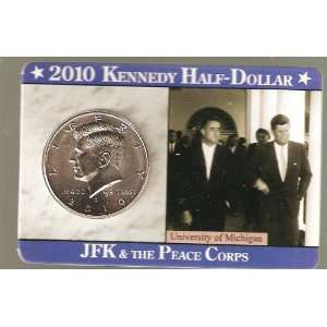   Uncirculated 2010 JFK Half Dollar on Fact Card 