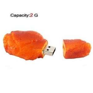  2GB Lovely Drumstick Shape Flash Drive (Yellow 
